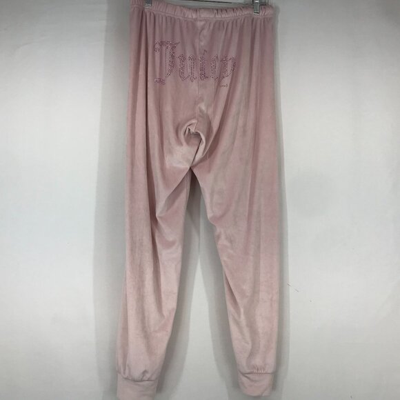 Juicy Couture Pants - JUICY COUTURE - WOMEN'S LARGE PINK VELOUR JOGGER PANTS Y2K BUM SPELL OUT